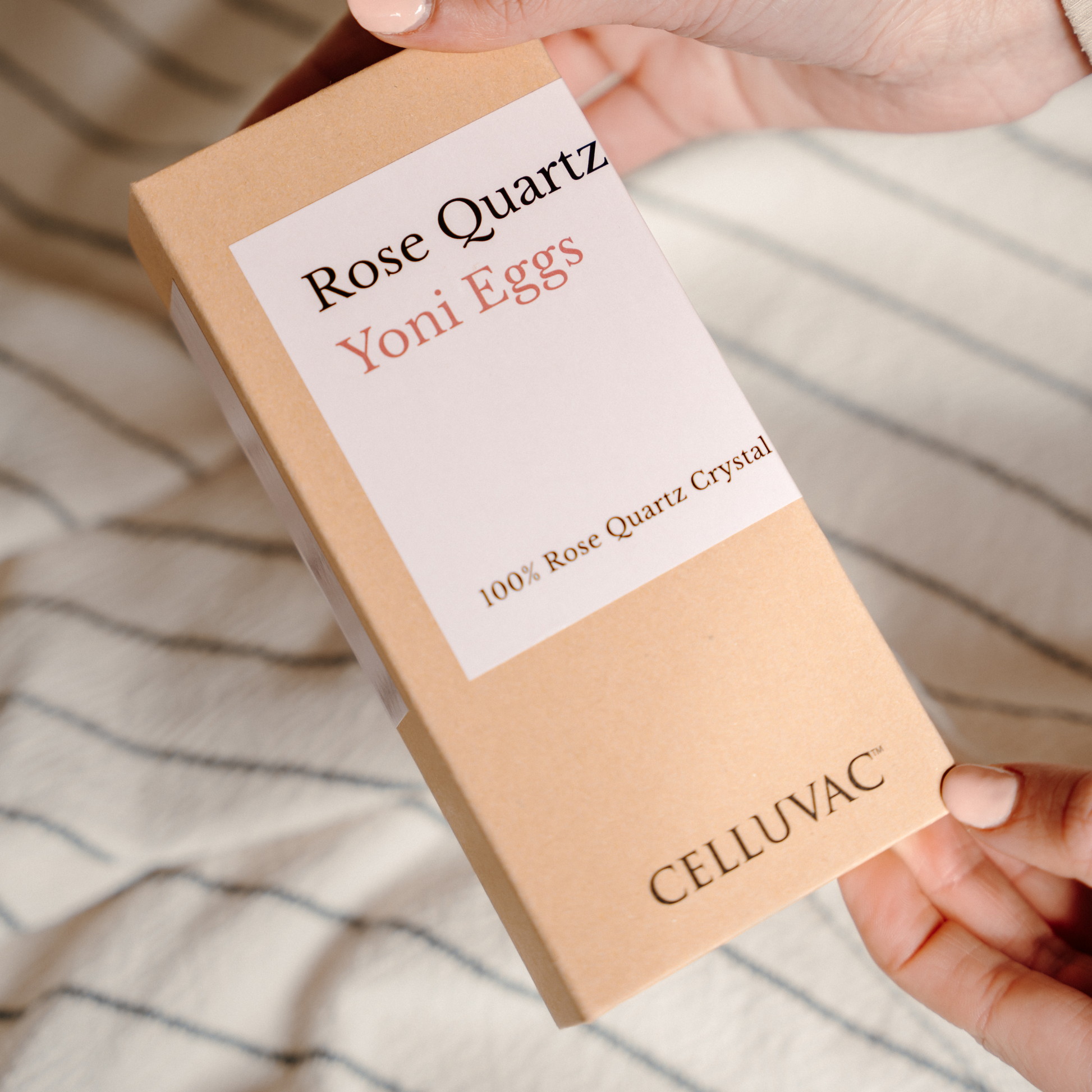 Rose Quartz Yoni Eggs (With Strings) - Celluvac™