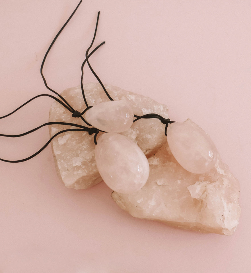 Celluvac Rose Quartz Yoni Eggs