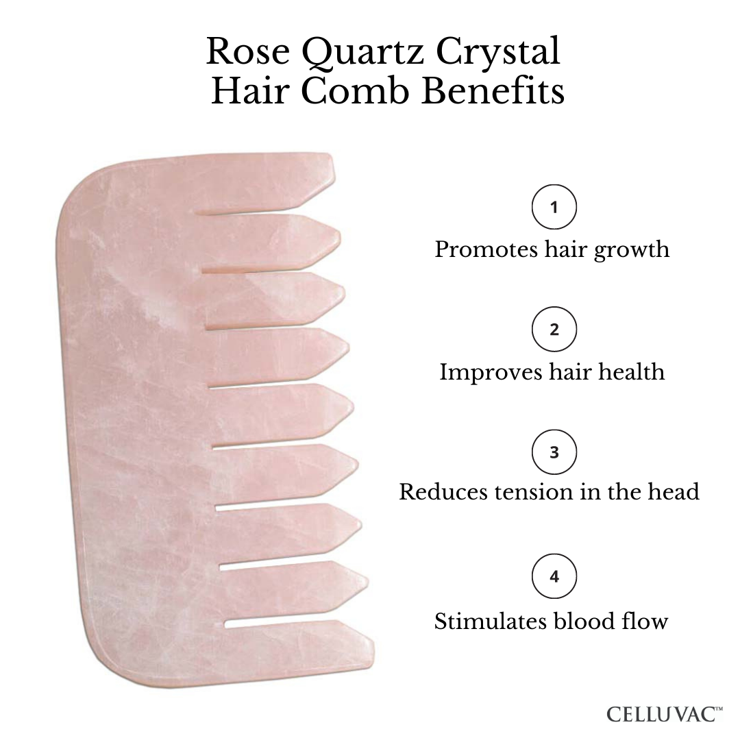 Celluvac Rose Quartz Comb