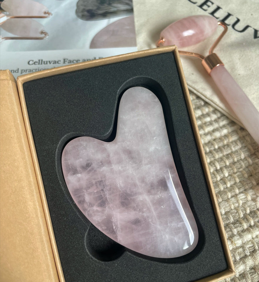 Celluvac Rose Quartz Gua Sha