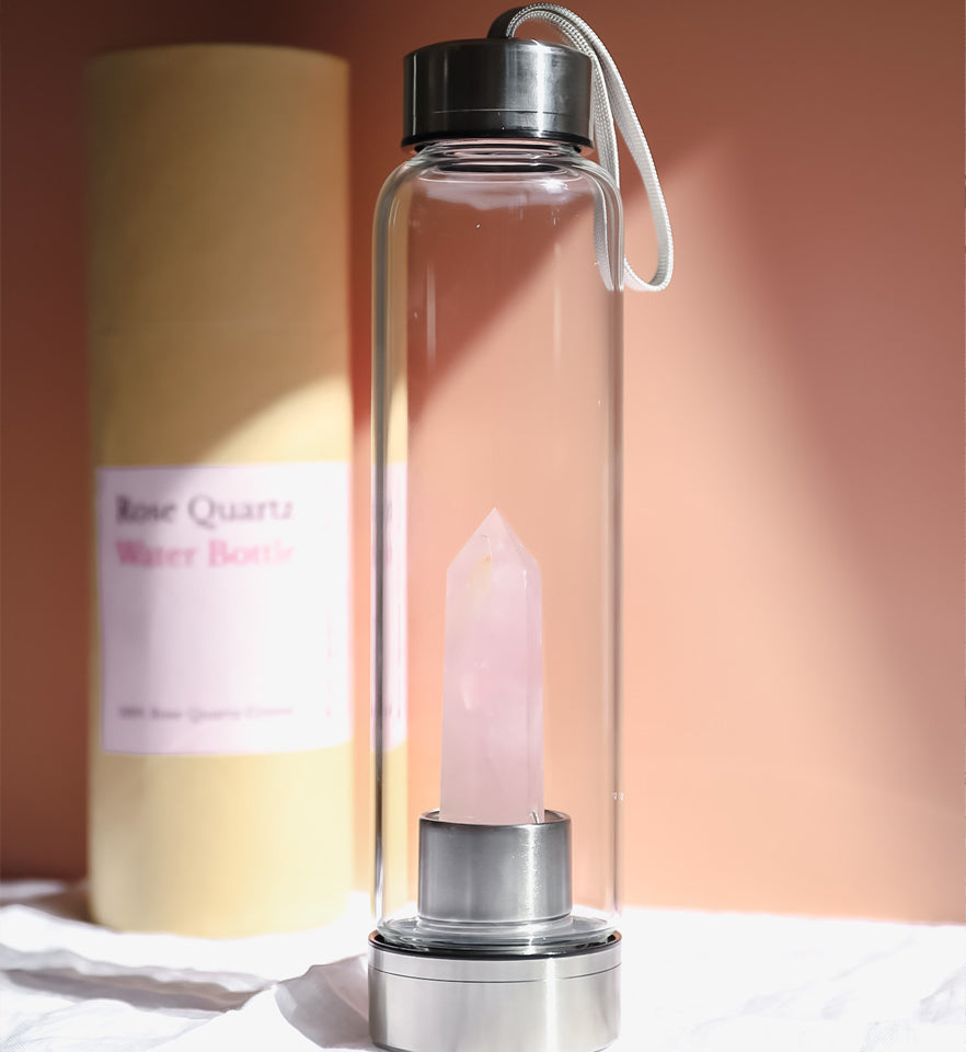 Rose Quartz Water Bottle